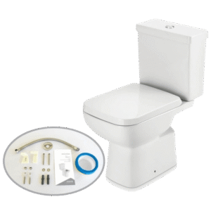 Combo Bacia com Caixa Acoplada + Kit Instalação Misti Branco - CBMIS00 - ICASA