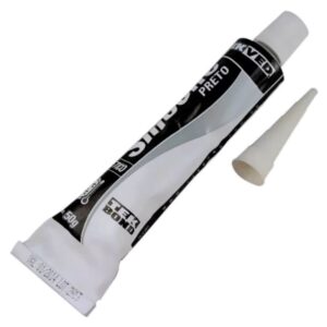 Adesivo de Silicone Acético Preto 50g Alta Temperatura - 22024001202 - TEKBOND
