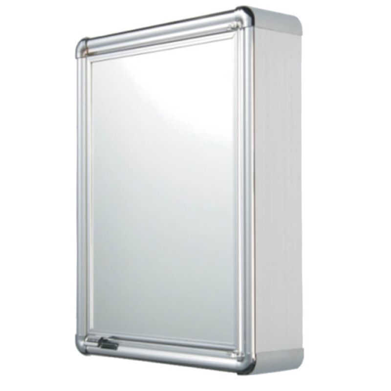 Armário de Alumínio com 1 Porta Grande de Sobrepor 44x58x11,3cm - LBP13S - ASTRA