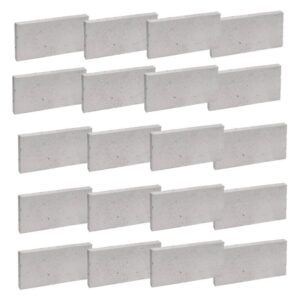 Plaqueta Refratária de 11,4x23x2,5cm com 20 Peças - CERÂMICA MARTINS