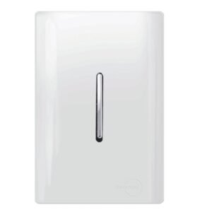 Interruptor Simples Vertical Cromado com Placa - DC-12001 - NOVARA