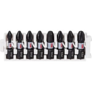 Jogo de Bits Impact Control Power 25mm 8 Unidades - 2608522323 - BOSCH