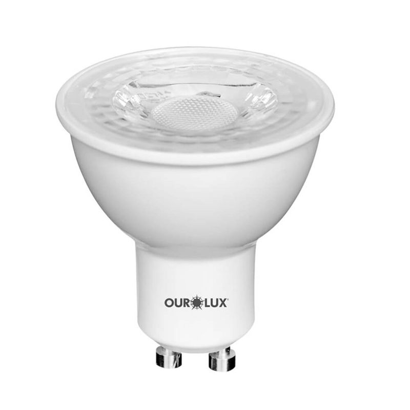 Lâmpada Superled MR16 Gu10 de 4 Watts e 2700K - 20077 - OUROLUX
