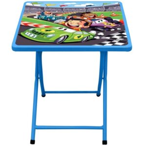 Mesa Infantil de Aço Dobrável Azul / Carros - 10.404.06.207 - AÇOMIX