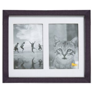 Quadro para Fotos Allegro Duplo Horizontal Tabaco 25 x 20 cm - 2105.27TB.LE00 - LEÃO
