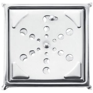 Grelha Inox Quadrada com Caixilho 10x10cm - PR7413 - PINCÉIS ATLAS