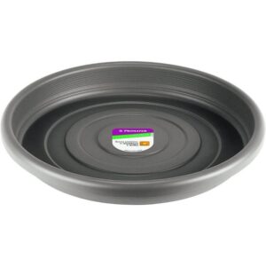 Prato de Plástico para Vaso de Jardim Cinza 17 cm - PR6542-1 - PINCEIS ATLAS