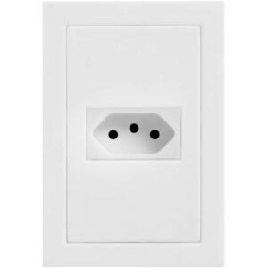 1 Tomada Universal 2P+T 10A com Placa 4x2 Branca - EK-30000/25 - EKRON