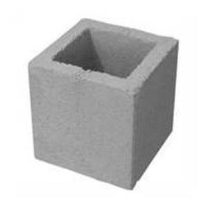 Meio Bloco de Concreto Vedação - 14x19x19cm - VB BLOCOS
