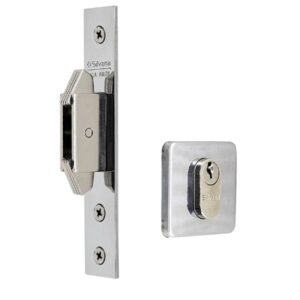 Conjunto De Fechadura Auxiliar 4500 Inox Polido - 95026 - SILVANA
