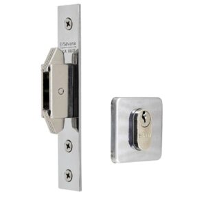 Conjunto De Fechadura Auxiliar 4500 Inox Polido - 95088 - SILVANA
