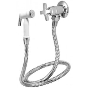 Ducha Higiênica Com Gatilho Plástico 1984 1/4"" Volta Alfa C34 Cromado - VAB280CWB - ESTEVES