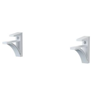 Par de Suporte para Prateleira Belle Branco - BELLE-BR - MULTIVISÃO