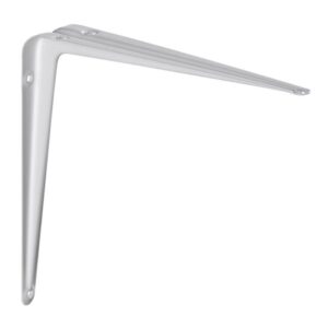 Suporte em L de Aço Branco 20 x 25 cm - SL-2025-BR - MULTIVISÃO