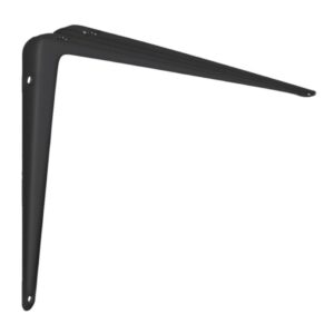 Suporte em L de Aço Preto 25 x 30 cm - SL-2530-PR - MULTIVISÃO
