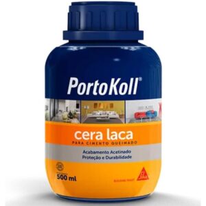 Cera Laca para Cimento Queimado Frasco de 500ml - 96615 - PORTOKOLL