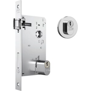 Fechadura Versailles 1601 Trinco Rolete com Roseta em Inox para Exterior - 37294 - STAM