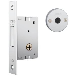 Fechadura Auxiliar 1001 Par com Espelho de Inox Polido - 10811 - STAM