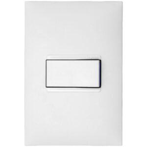 1 Interruptor Simples 10 Ampères 4x2 Branco - 611110BC - PIAL PLUS