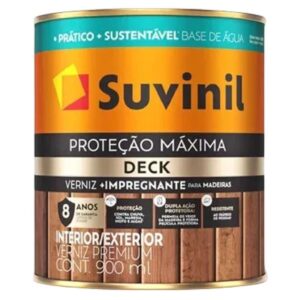 Verniz Proteção Máxima Deck Acetinado Natural com 0,9 Litro - 50739839 - SUVINIL