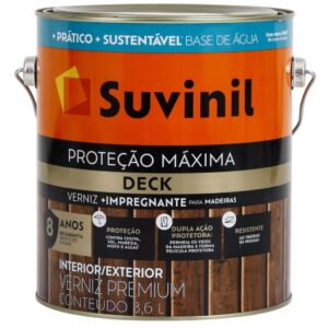 Verniz Proteção Máxima Deck Acentuado Natural 3,6 Litros IP31 - 50739838 - SUVINIL