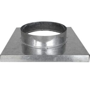 Adaptador de 30x30cm Saída de 8"" Galvanizado - 1000150 - ATACADAO LAZER