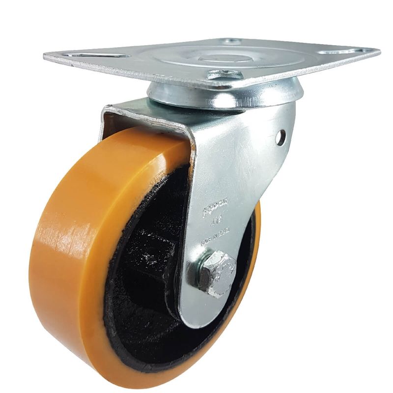 Rodízio Giratório com Base 250 Kilos GLR 414 UFK - 113848 - ROD-CAR