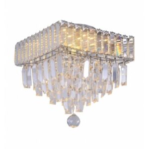 Pendente Quadrado Dueto 300 Cristal Transparente 4x G9 - 15050828 - TASCHIBRA