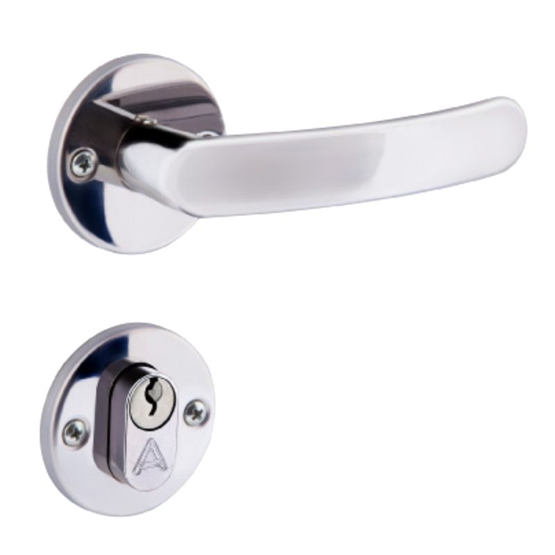 Fechadura de Aço Inox Polido Premium /11 Externa - 24529 - ALIANÇA