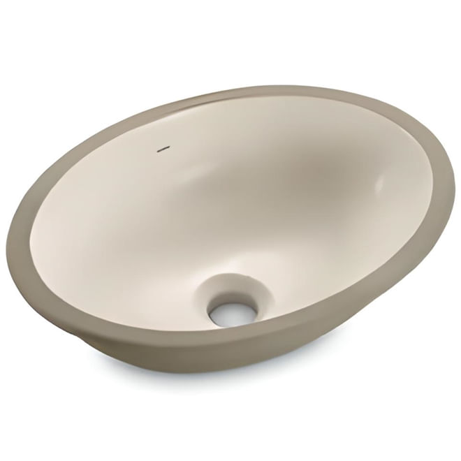 Cuba Oval de Embutir 40x30cm Areia - IL6502 - ICASA