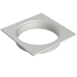 Porta Grelha Quadrada Branca para Grelha Redonda 100mm - 27591167 - TIGRE