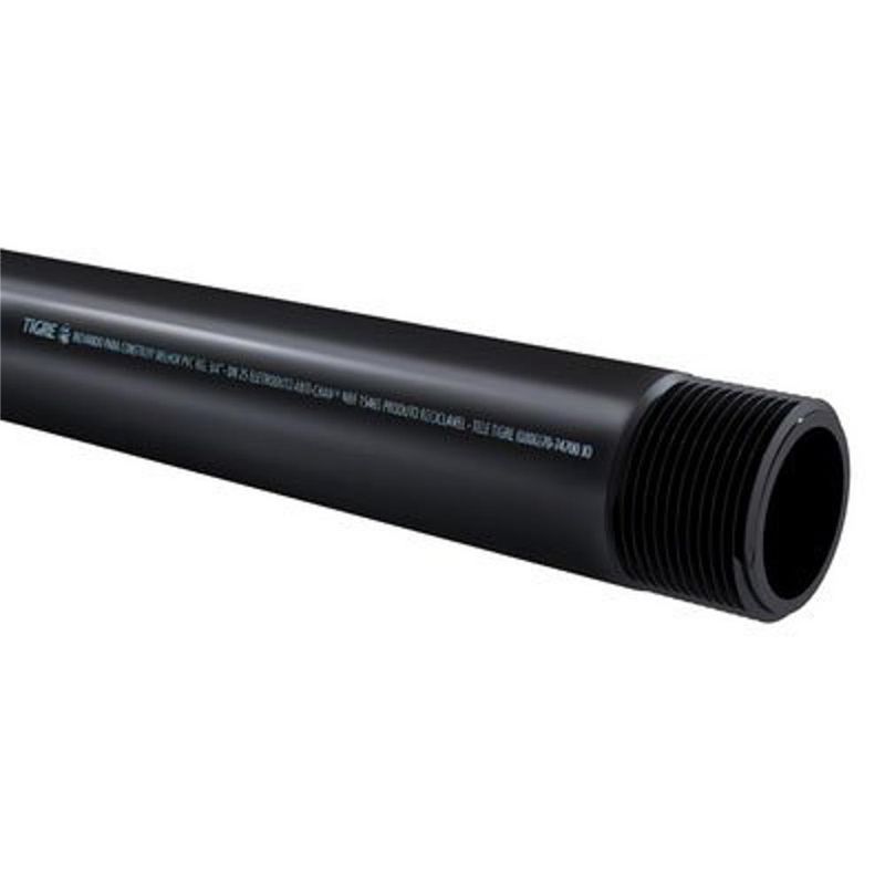 Eletroduto Roscável PVC Preto 2"" 3 Metros - 14021965 - TIGRE