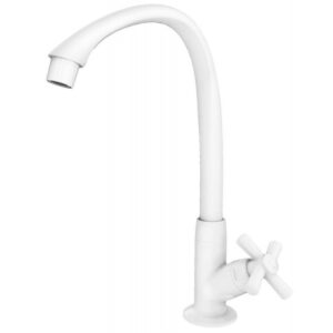 Torneira para Cozinha Mesa Bica Alta Móvel Cross 1/2"" Branca - 300000464 - TIGRE