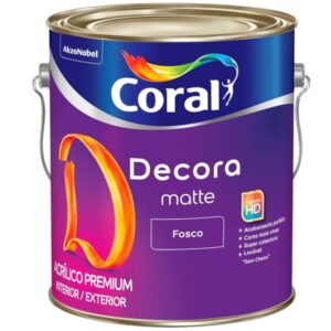 Tinta Decora Acrílico Premium Matte Fosco Branco 3,6 Litros - 5239242 - CORAL
