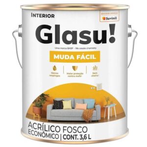 Tinta Acrílica Muda Fácil Foto Antiga 3,6 Litros Glasu - 50748413 - SUVINIL