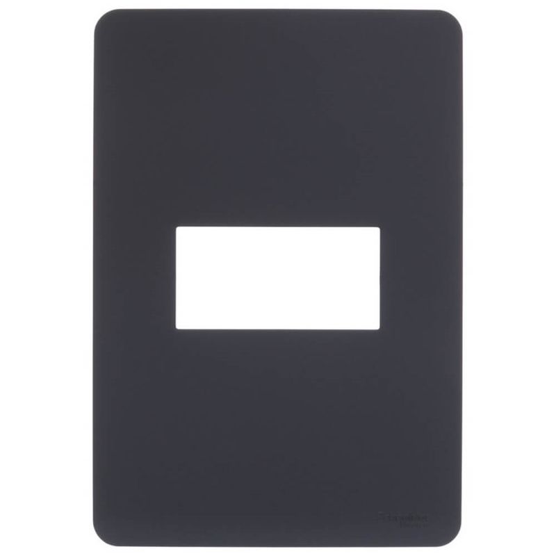 Placa 4x2 1 Posto Stellar Black Orion - S730101294 - SCHNEIDER