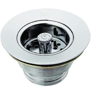 Válvula Americana de Latão para Pia da Cozinha 3.1/2"" x 1.1/2"" Cromada - VVA250CWB - ESTEVES
