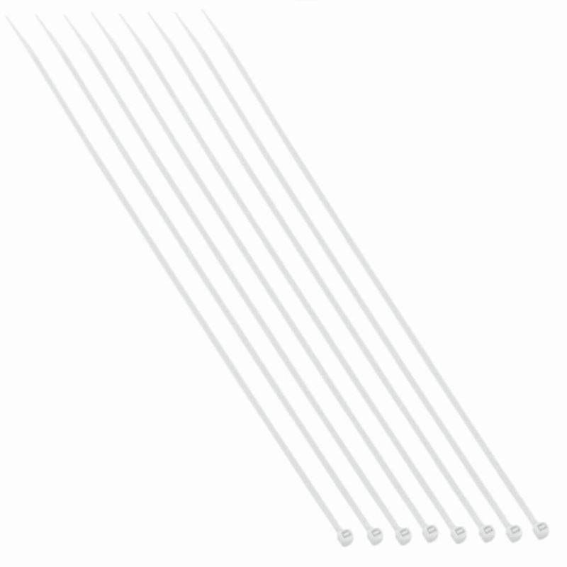 Abraçadeiras de Nylon Branca 2.5x60mm com 100 Unidades - 8623 - BRASFORT