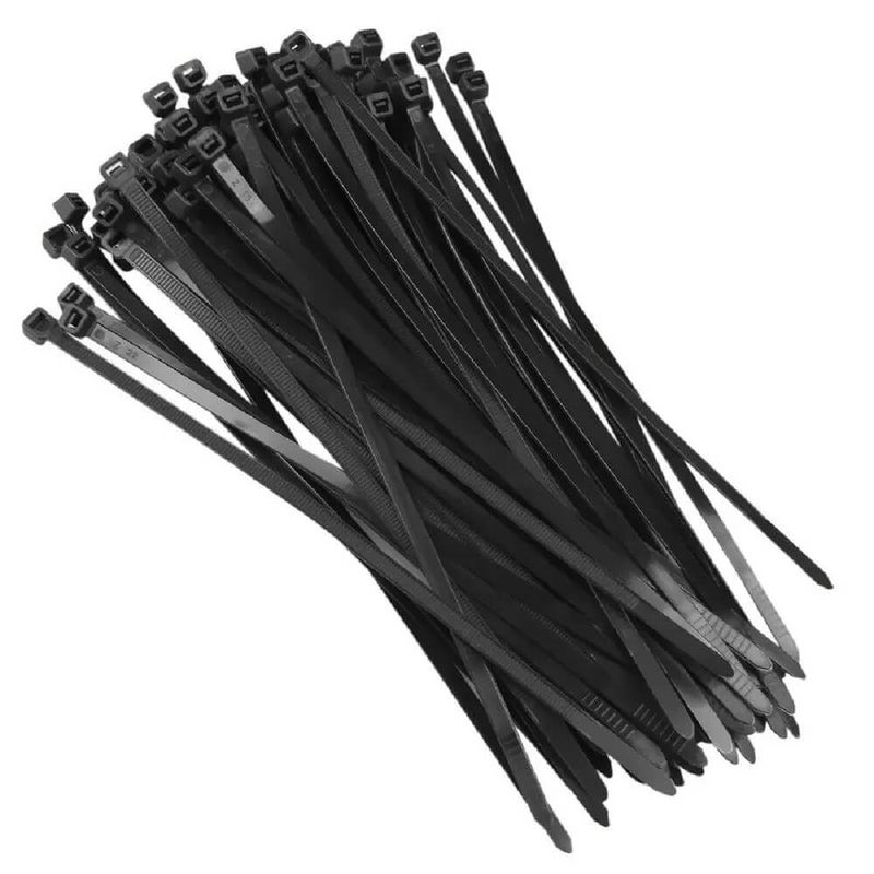 Abraçadeira Preta de 7,6 x 200 mm com 50 unidades - 8878 - BRASFORT
