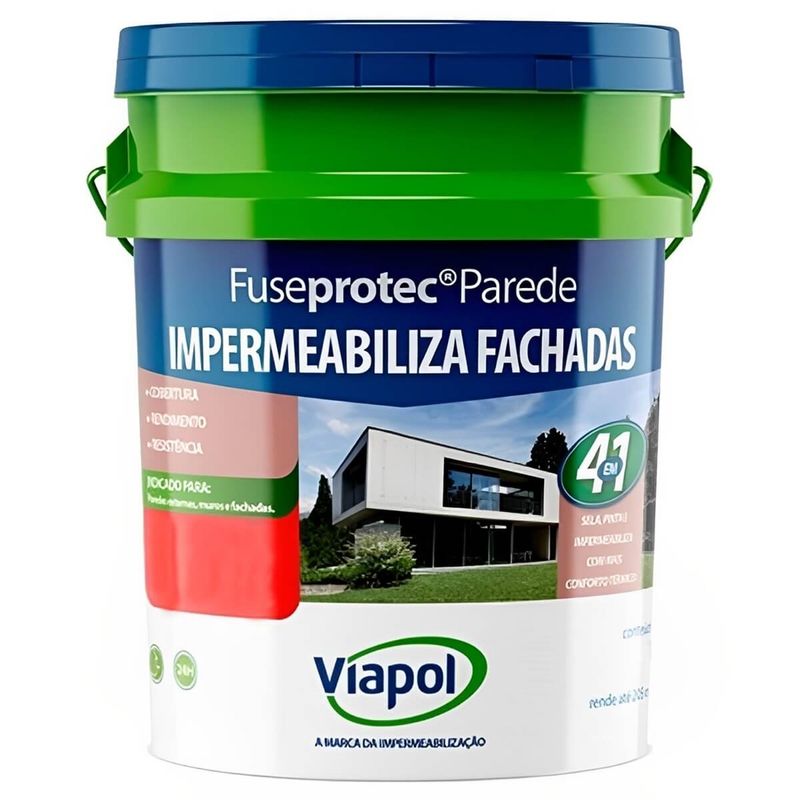 Impermeabilizante para Fachadas Fuseprotec Parede 14 Litros - V02113750 - VIAPOL