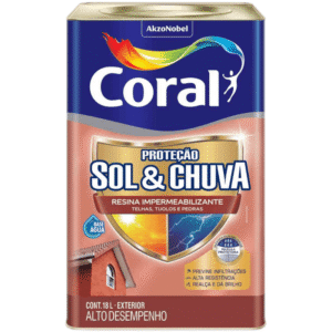 Resina Impermeabilizante de Proteção Contra Sol e Chuva Grafite 18 Litros - CORAL