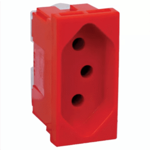 Tomada 2P Terra Pial Plus Vermelha 20A - 615079 - PIAL