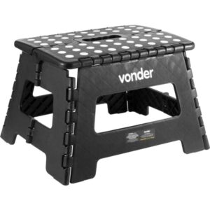 Banqueta Plast Dobrável 220mm Preto - 3540022002 - VONDER