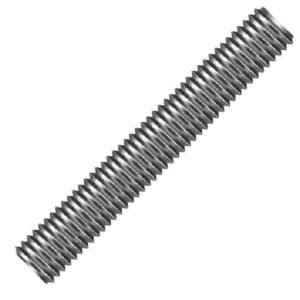 Barra Roscada de Ferro Polido e Zincado 1/4" x 1 METRO - 50014202 - MULTI BARRAS
