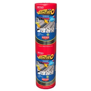 Fita de Manta Asfáltica AutoAdesiva Aluminizada 60cm x 10 Metros Drykofita - FVD60 - DRYKO