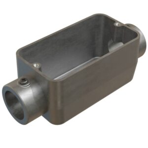 Caixa de Derivação Fixa Conduletzel sem Pintura Tipo C de 1/2"" sem Tampa - E012020026 - WETZEL