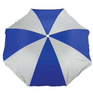 Guarda-Sol 1.80m Azul com Branco - 003717 - MOR