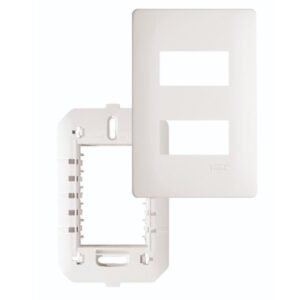 Placa com Suporte 4""x 2"" 2 Módulos Distanciados - 3636 - FAME