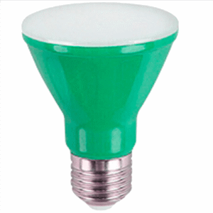 Lâmpada Superled PAR20 Verde de 6 Watts - 05474 - OUROLUX