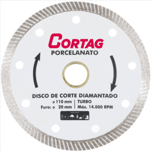 Disco Diamantado Turbo Porcelanato - 60863 - CORTAG